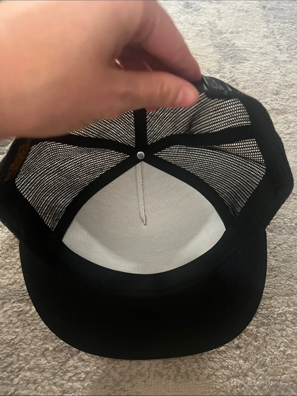 HEATER New Black Snapback Trucker Hat